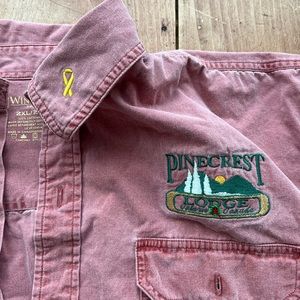 Vintage Salmon pink Wind River button down